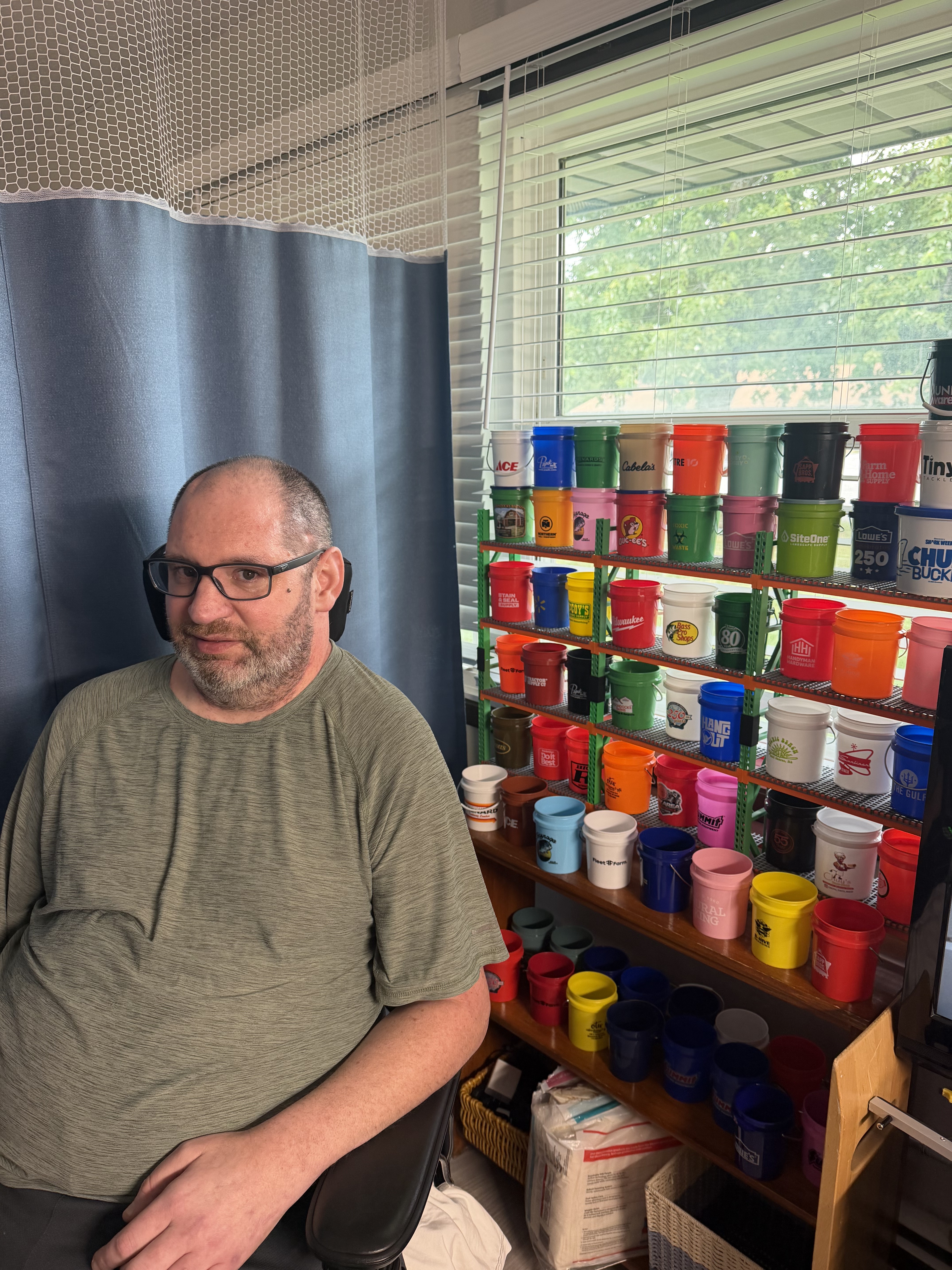 Me with my mini bucket collection